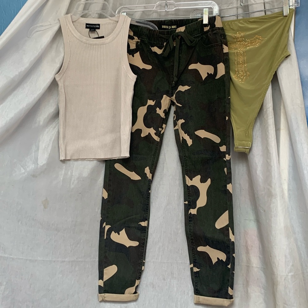 Buzz camo jeans combo